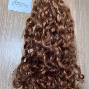 Cabelo Indiano cacho permanente loiro mel